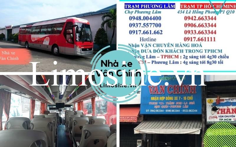Nhà xe Vân Chính - Bến xe, giá vé và số điện thoại đặt vé TPHCM Đồng Nai