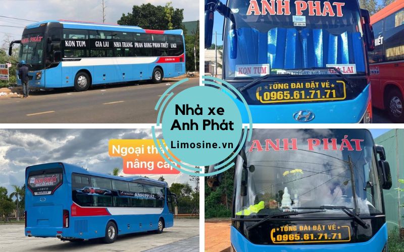 Nhà xe Anh Phát - Điện thoại vé Kon Tum Gia Lai đi Phan Thiết Nha