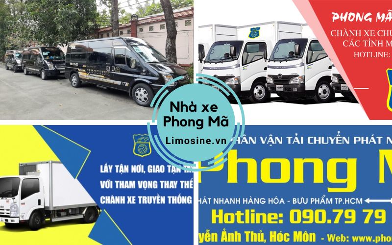 Nhà xe Phong Mã - Số điện thoại đặt vé Sài Gòn đi Quy Nhơn Đà Nẵng