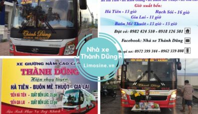 Nhà xe Thành Dũng - Số điện thoại đặt vé đi Buôn Ma Thuột Kiên Giang