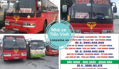 Nhà xe Tiến Vinh - Giá vé và số điện thoại đặt vé Lạc Sơn đi Bắc Ninh