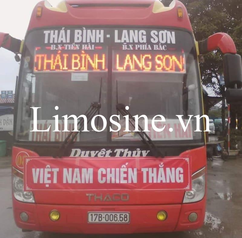 Top 5 Nhà xe Thái Bình Lạng Sơn vé xe khách limousine chất lượng