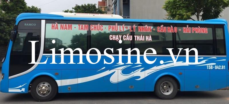 Top 8 Nhà xe khách Hà Nam Hải Phòng đi Phủ Lý limousine giường nằm