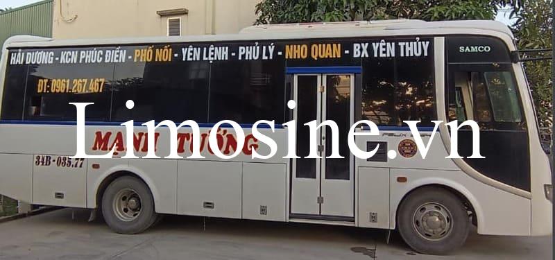 Top 6 Tuyến bus buýt xe khách Hưng Yên Hà Nam đi Phủ Lý limousine
