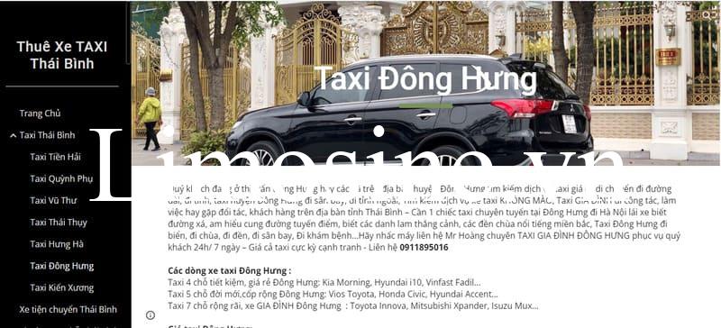 Top 13 Hãng taxi Đông Hưng Thái Bình số điện thoại 24/7