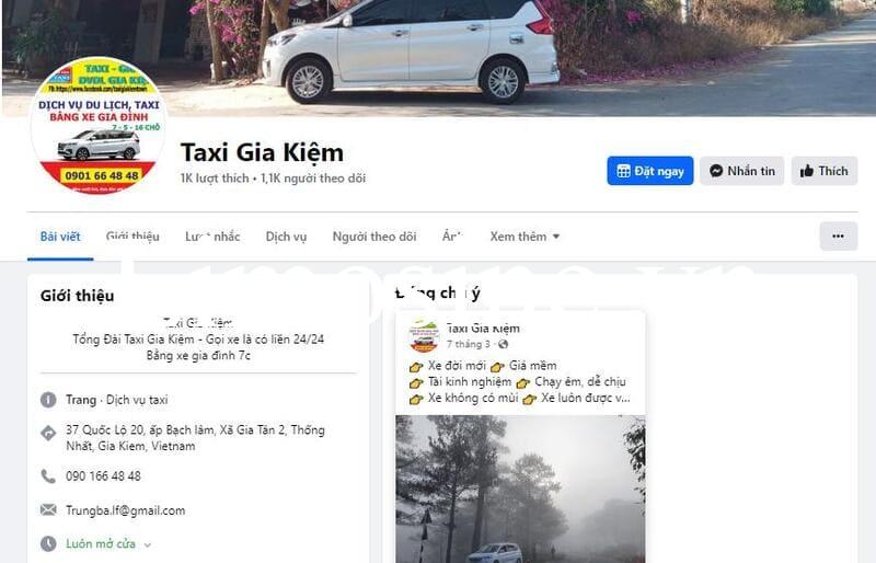 Top 11 Hãng taxi Gia Kiệm Đồng Nai số điện thoại tổng đài