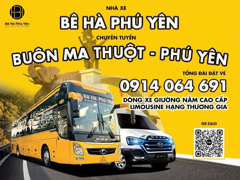 9 Nhà xe Daklak đi Phú Yên xe khách Phú Yên Buôn Ma Thuột Đắk Lắk